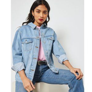 topshop oversized denim jacket